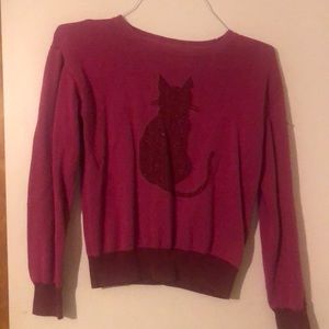 Gap Kids Metallic Cat Sweater
